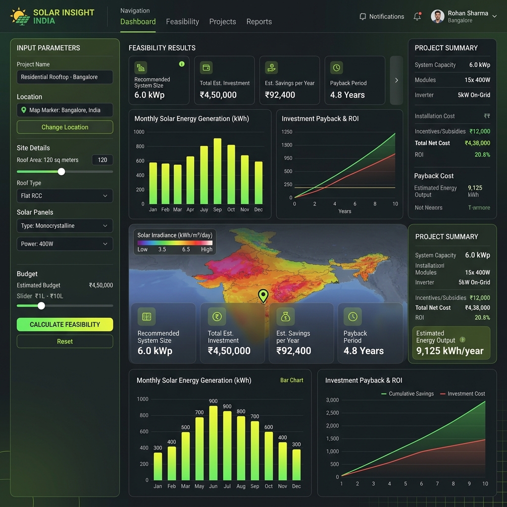 Solvista Solar Feasibility Platform